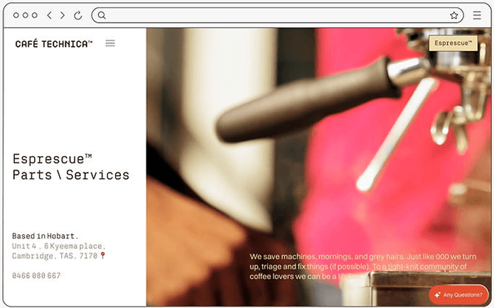 Café Technica — the work as delivered